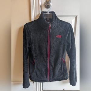 The North Face Women’s Black/Pink Long Sleeves Full Zip Fleece Size XS
